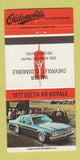 Matchbook Cover - 1977 Oldsmobile Delta 88 Hauser Regina SK WEAR 30 Strike
