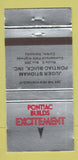 Matchbook Cover - Juder Stidham Pontiac Buick Corbin KY 30 Strike