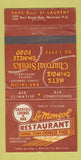 Matchbook Cover - Le Mongol Restaurant Montreal QC WEAR 30 Strike