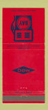 Matchbook Cover - Bay oil gas Dow  30 Strike
