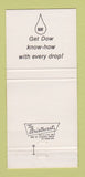 Matchbook Cover - Bay oil gas Dow  30 Strike