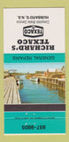 Matchbook Cover - Richard's Texaco oil gas Hubbard's NS 30 Strike