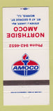 Matchbook Cover - Northside Amoco oil gas Morris IL 30 Strike