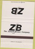 Matchbook Cover - Zanuck Brown Co 40 Strike
