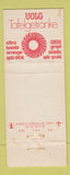 Matchbook Cover - Volg Apefelsaft Drink Burg Stern Switzerland WEAR