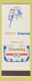 Matchbook Cover - Kronenbourg Beer Precisez Une Paris France SAMPLE