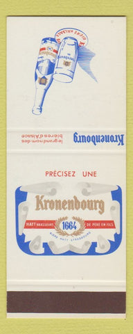 Matchbook Cover - Kronenbourg Beer Precisez Une Paris France SAMPLE