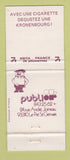 Matchbook Cover - Taverne Kronenbourg Beer Paris France GOLD WEAR