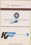 Matchbook Cover - Keystone Valves Houston TX 40 Strike