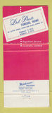 Matchbook Cover - Del Presto Funeral Home Newark NJ 30 Strike