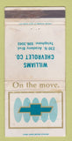 Matchbook Cover - Williams Chevrolet Colorado Springs? WORN 30 Strike