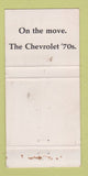 Matchbook Cover - Williams Chevrolet Colorado Springs? WORN 30 Strike