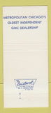Matchbook Cover - GMC Trucks Cicero IL 30 Strike