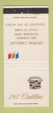 Matchbook Cover - 1967 Cadillac Central Cleveland OH 30 Strike