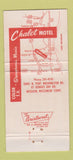 Matchbook Cover - Chalet Motel Mequon WI WEAR 30 Strike