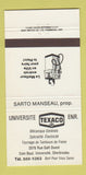 Matchbook Cover - Universite Texaco oil gas Sherbrooke QC 30 Strike