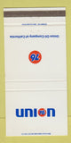 Matchbook Cover - Union 76 oil gas Company of California CA 30 Strike