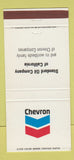 Matchbook Cover - Chevron oil gas Standard Oil CA California 30 Strike