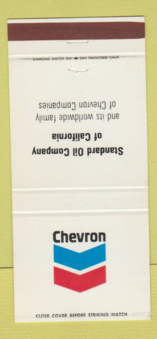 Matchbook Cover - Chevron oil gas Standard Oil CA California 30 Strike