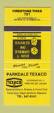 Matchbook Cover - Parkdale Texaco oil gas Hamilton ON WEAR 30 Strike