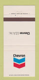 Matchbook Cover - Chevron oil gas USA 30 Strike