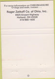 Matchbook Cover - Chromassure O Rings Park Seals Holland OH 40 Strike