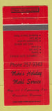 Matchbook Cover - Mike's Holiday Mobil oil gas Wauwatosa WI 30 Strike