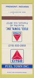 Matchbook Cover - Citgo oil gas Fuel Town Fremont IN 30 Strike