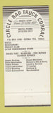 Matchbook Cover - Chevron oil gas Circle Bar Truck Corral Ozona TX 30 Strike