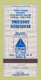 Matchbook Cover - Citgo oil gas Bearcreek Crossing Bryant IN 30 Strike