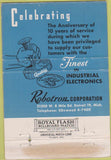 Matchbook Cover - Robotron Corp 1958 Detroit MI WEAR 40 Strike