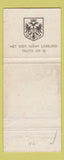 Matchbook Cover - Brand Bier Beer WEAR