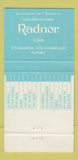 Matchbook Cover - Radnour Mineral Water St Maurice QC WEAR 30 Strike