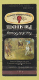 Matchbook Cover - Presidente Liquor Mexico WORN 30 Strike