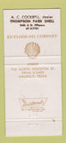 Matchbook Cover Shell oil gas The Browns Amarillo TX AC Cockrell WEAR 30 Strike