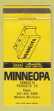 Matchbook Cover - Minneopa Concrete Products Mankato MN WORN 30 Strike
