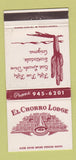 Matchbook Cover - El Chorro Lodge Scottsdale AZ WORN 30 Strike