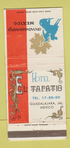 Matchbook Cover - Hotel El Tapatio Guadalajara Mexico 30 Strike