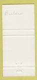 Matchbook Cover - Abernakis Mineral Water Canada 30 Strike