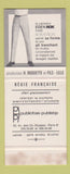 Matchbook Cover - Eden Rok Koratron Clothes France SAMPLE