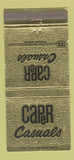 Matchbook Cover - Caper Casuals Clothes Smith Brothers Carthage MO 30 Strike