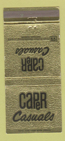 Matchbook Cover - Caper Casuals Clothes Smith Brothers Carthage MO 30 Strike