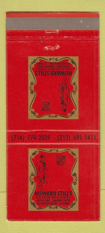 Matchbook Cover - Howard Still's Men's Clothes La Habra Anaheim CA 30 Strike