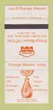 Matchbook Cover - Orange Maison Juice Montreal QC WEAR 30 Strike
