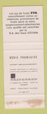 Matchbook Cover - Fruit Juice  France girlie SAMPLE