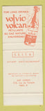 Matchbook Cover - Le Cafe De La Paix Paris France Volvic Volcan Drink SAMPLE #1