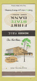 Matchbook Cover - First State Bank Albany GA 30 Strike