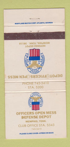 Matchbook Cover - Defense Depot Memphis TN WEAR 30 Strike