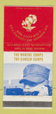Matchbook Cover - US Marines Recruiting  CT MA RI Locations 30 Strike