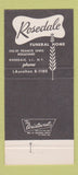 Matchbook Cover - Kenneth Haslam Funeral Home Rosedale LI NY 30 Strike